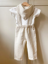 Load image into Gallery viewer, Long linen pants with suspenders