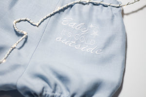 cute linen bloomers for christmas baby outfit